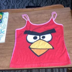 Angry birds sleep top girls size 6x